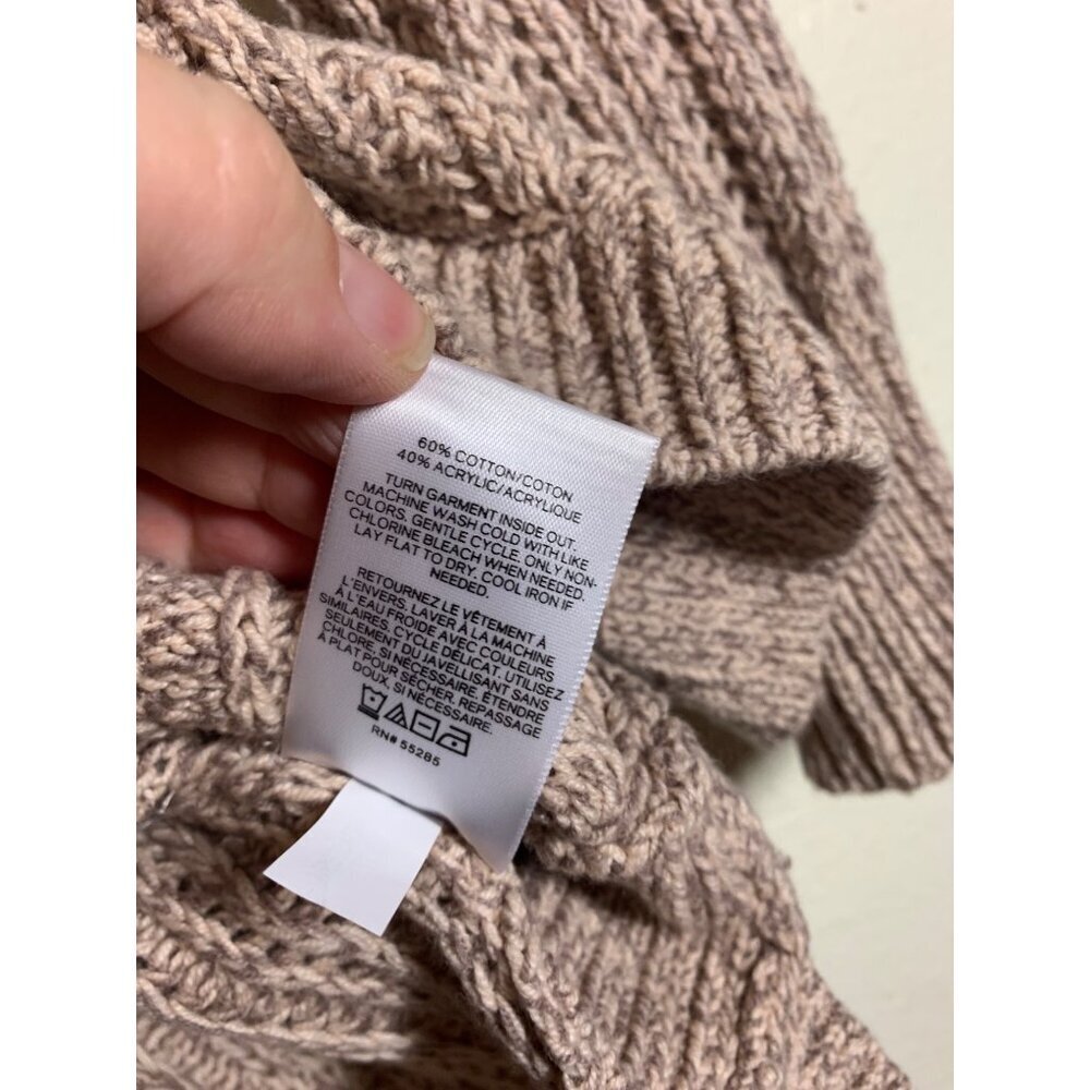 Express Oversized Knit Turtleneck Sweater Women's Size XS Business Casual I10 - Picture 5 of 5